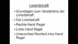 Lorentzkraft [upl. by Ollayos]