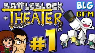 Lets Play Battleblock Theater Coop  Part 1  Einstein [upl. by Saunder]