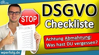 DSGVO Abmahnung vermeiden WordPress Website DSGVOCheckliste  Einfach Erklärt  2024  Deutsch [upl. by Sopher]