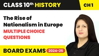 The Rise of Nationalism in Europe  Multiple Choice Questions  Class 10 History Chapter 1  CBSE [upl. by Htabmas]