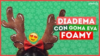 Como hacer una DIADEMA de RENO con FOMI 🦌🎄😍 [upl. by Gary346]