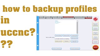 How to backup profiles in uccnc [upl. by Etnohc]