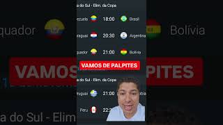 PALPITES AOS JOGOS DA DÉCIMA PRIMEIRA RODADA DAS ELIMINATORIAS shortvideo eliminatorias palpites [upl. by Nallid468]