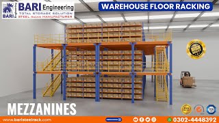 Mezzanine Floor System in Faisalabad  Heavy Duty Mezzanine Floor  Racks in Faisalabad  mezzanine [upl. by Eyahc616]