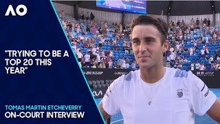 Tomas Martin Etcheverry OnCourt Interview  Australian Open 2024 First Round [upl. by Sklar]