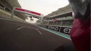 Dan Coe Rides the Ducati 1199 At Dhabi [upl. by Lacey]