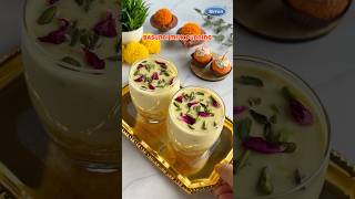 Motichur Basundi Milk Pudding 💛 basundi festivefood rabdi pudding custard mithai diwali [upl. by Guillemette]