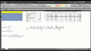 Video tutorial  Tabla en excel para datos agrupados en intervalos [upl. by Peterus586]