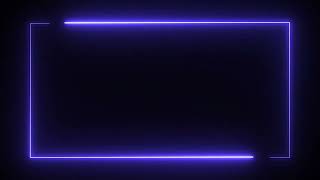 Glowing frame black screen  Neon light border  Frame template video background [upl. by Enitnatsnoc352]