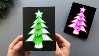 Basteln für Weihnachten Weihnachtskarten mit Papier als Weihnachtsgeschenke selber machen 🎄 [upl. by Eerehs]