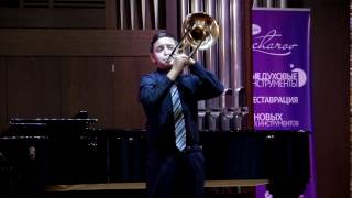 RimskyKorsakov Trombone Concerto Iván Plaus 12 years Spain [upl. by Carolynn]