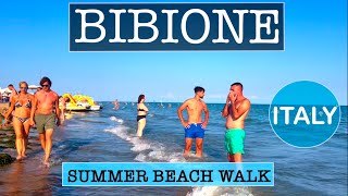 Bibione Italy 🇮🇹 beach walk spiaggia 🏖️4K 2023 [upl. by Suiramad]