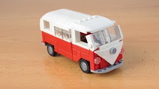 Lego Volkswagen Bus T1 Camper MOC [upl. by Odlabso88]