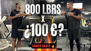 RETO EN LA PRENSA 💀🔥 800 LBRS SOMO HADES gym gymmotivation fitness motivation reto prensagym [upl. by Oakes]