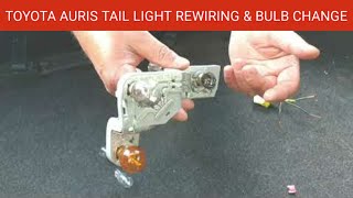 Toyota Auris Tail Light Rewiring and Changing the Bulbs  How to Change Tail Light Bulb on Auris [upl. by Hoyt591]