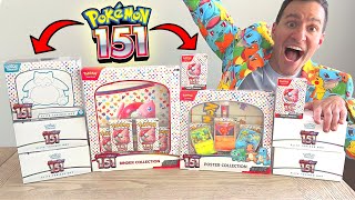 Opening EVERY Pokemon 151 Box [upl. by Alam]