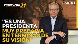 Castagnola sobre Boluarte Es una presidenta muy precaria en términos de su visión Entrevista21 [upl. by Marjy455]