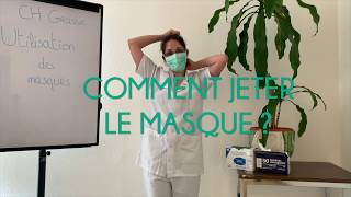 TUTORIEL  utilisation du masque chirurgical COVID19 [upl. by Kurzawa]