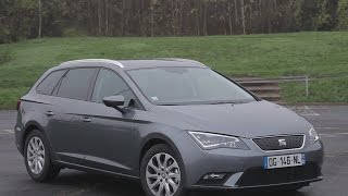 Essai Seat Leon ST 16 TDI 110 Ecomotive Style 2014 [upl. by Ydna]