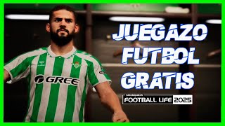 FOOTBALL LIFE 2025 JUEGAZO DE FUTBOL GRATIS PARA PC PES 2021 [upl. by Retrop]