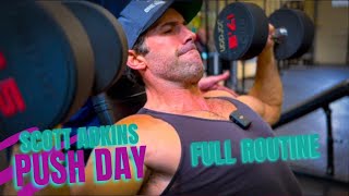 Training Scott Adkins  Push Day with Bryan Norbury at Legends Gym [upl. by Nitsrik]