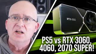 PS5 vs RTX 306040602070 Super  Mainstream GPU vs Console Benchmarks [upl. by Majka]