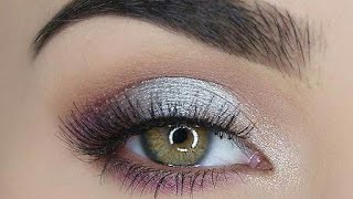 Soft Silver black Eye Makeup ll Walima Eyes Makeup ll makeup tips ll [upl. by Aikkan]