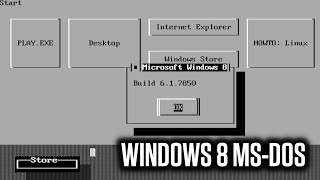 Ternyata Windows 8 ada yang Versi MSDOS 16 Bit  Bagaimanakah Tampilannya [upl. by Nedearb950]