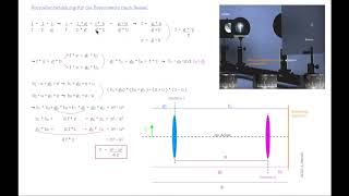 Brennweitenbestimmung f Konvexlinsen nach Bessel [upl. by Carolynn]