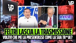 Feltri abbandona la trasmissione dopo parole forti contro la Boccia Parenzo allibito [upl. by Atener]