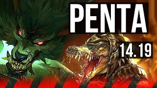 WARWICK vs RENEKTON TOP  Penta 700 games  EUW Grandmaster  1419 [upl. by Heyra]