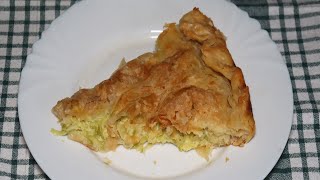 Byrek shtepie me kungull  Burek with zucchini pie [upl. by Assehc]