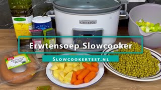 Erwtensoep Slowcooker  Recept [upl. by Sigismundo]