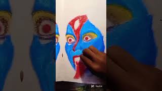 kali MAA ki drawing video shorts ytshorts [upl. by Anamor524]