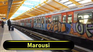 Metro Station Marousi  Athens 🇬🇷  Walkthrough 🚶 [upl. by Suanne]