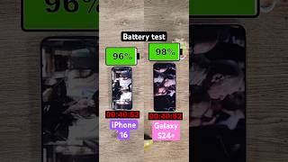 iPhone 16 vs Samsung Galaxy S24 battery test [upl. by Thar]