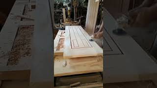 Proses penghalusan musicwoodworkingwoodcarpenter forniturediymakingtoolsmebelkayusandpaper [upl. by Enoitna]