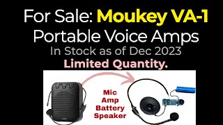 SELLING Moukey Voice Amps for costume maskshelmets Cosplay stormtrooper Mandalorian Darth Vader [upl. by Nilatak205]