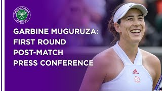 Garbiñe Muguruza First Round Press Conference  Wimbledon 2021 [upl. by Alicea355]