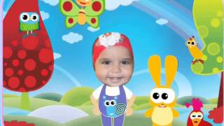 Isabella bailando Hokey Pokey en español Baby tv [upl. by Kciv]