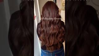 Mahogany brown hair colour shade shorts [upl. by Sugna]