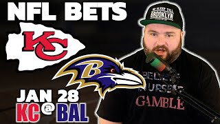 Chiefs vs Ravens Bets NFL Conference Playoffs Bets  Kyle Kirms Football Picks amp Predictions  Sauce [upl. by Llertnov]