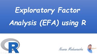 Exploratory Factor analysis using R R Studio in Sinhala [upl. by Rafat]