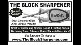 How to Sharpen Pocket knives and Kitchen knives with a Block Knife Sharpener For sale [upl. by Fantasia600]