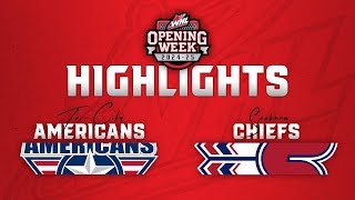 TriCity Americans at Spokane Chiefs 928  WHL Highlights 202425 [upl. by Aivatal]