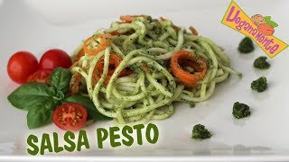 😍 SALSA PESTO casera RECETA FÁCIL 🤗  Recetas Veganas  Veganamente [upl. by Tali]