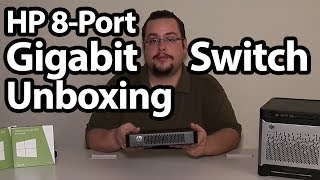 HP PS18108G 8port Gigabit Switch Unboxing [upl. by Soluk]