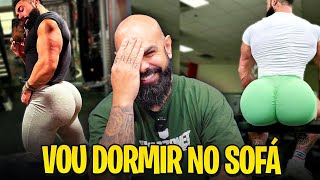 REAGINDO AO TREINO DO HOMEM COM OS MAIORES GLÃšTEOS DO MUNDO [upl. by Nylavad]