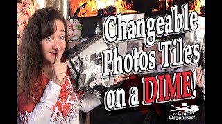 Changeable Photo Tile DIY for PENNIES [upl. by Ettedranreb391]