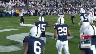 Penn State Blocks Field Goal amp Grant Haley Scores a Touchdown vs Ohio State  Big Ten Football [upl. by Anerhs]